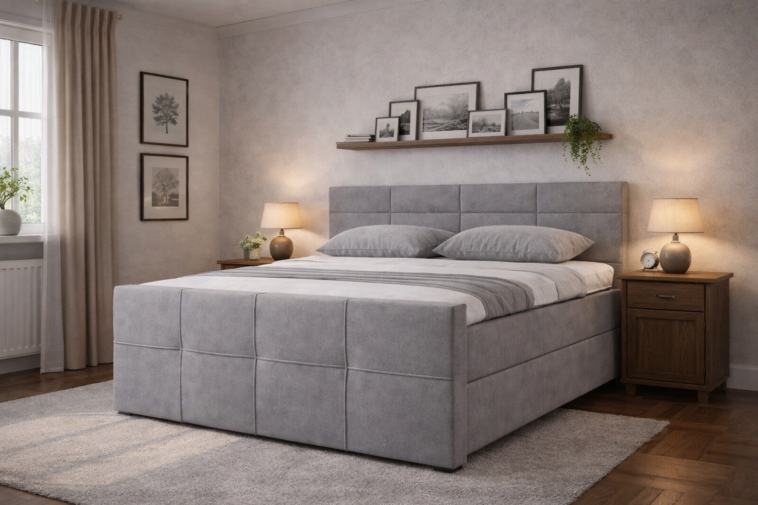 boxspring toledo grijs