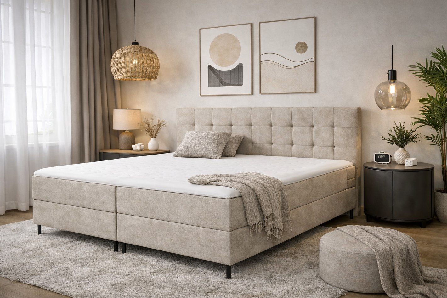 boxspringvalencia-kunstleer-beige