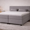 Boxspring Potenza - Stof - Luxe 7 zone matrassen - Complete set met gratis topmatras - Grijs (91)