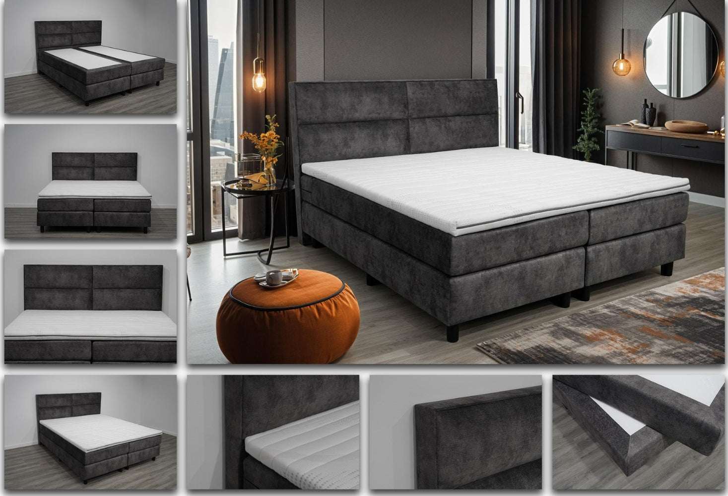 Boxspring Blocks - Speciale editie - Luxe 7 zone matrassen - complete set met gratis topmatras