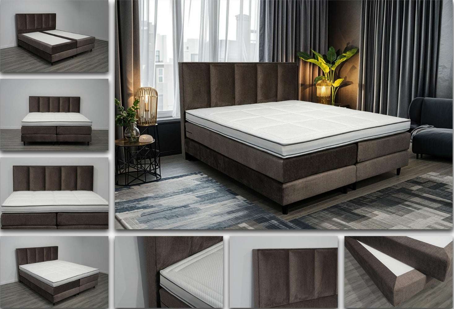 Boxspring Megan - Speciale editie - Luxe 7 zone matrassen - complete set met gratis topmatras