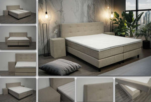 Boxspring Milou - Speciale editie - Luxe 7 zone matrassen - complete set met gratis topmatras