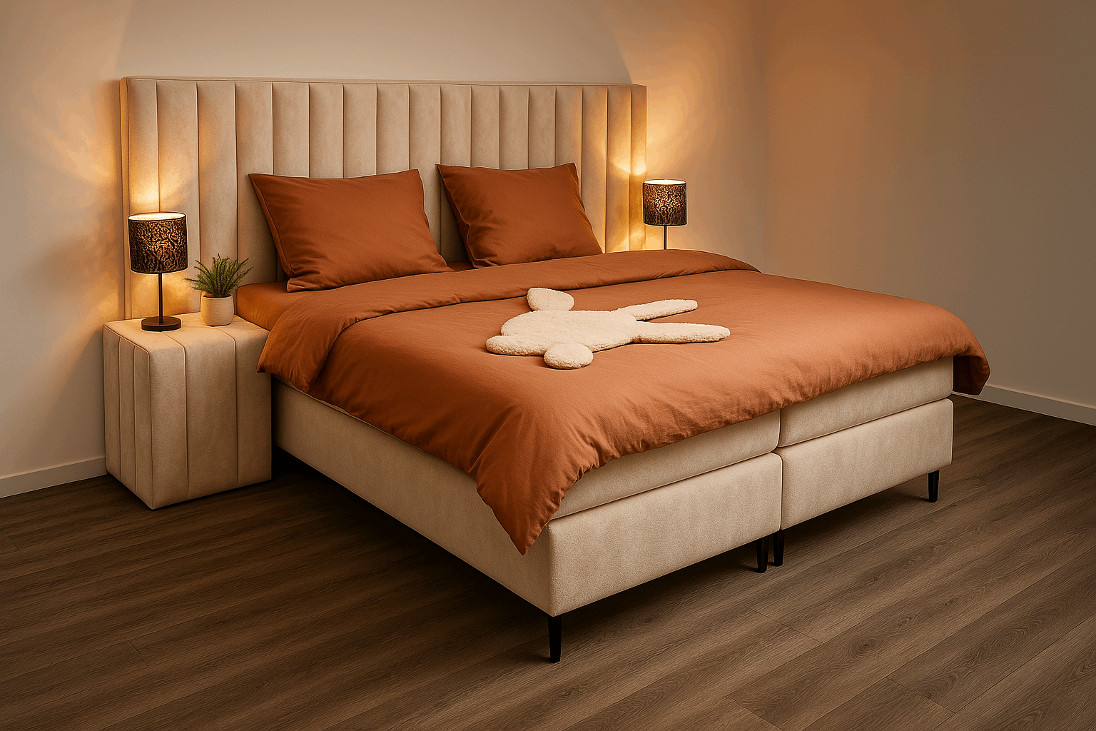 Boxspring Retro XXL Special Edition  Beige 