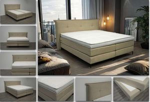 Boxspring Trend met Knoopa - Speciale editie - Luxe 7 zone matrassen - complete set met gratis topmatras