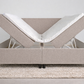 vooraanzicht beige opbergboxspring