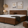 Boxspring Potenza  - kunstleer - complete set - gratis topmatras - Whiskey 24