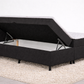 zijkant omhoog opbergboxspring zwart